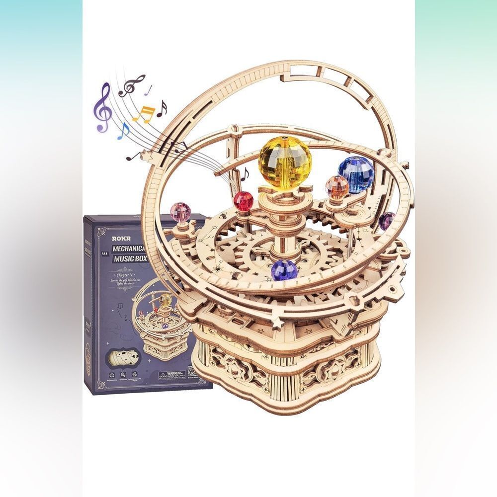 ROKR 3D Puzzles for Adults-Starry Night Music Box Kit